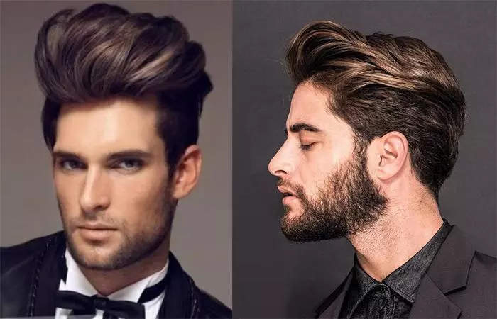 Pompadour-Haarschnitt für Männer
