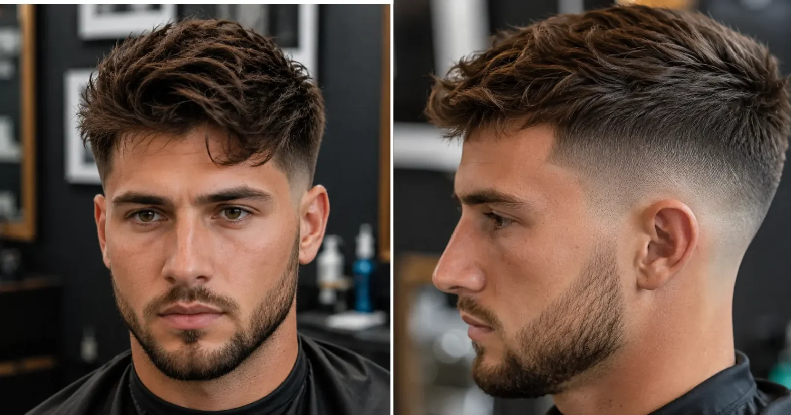 Taper Fade Herrenhaarschnitt mit sauberen Übergängen in Wien